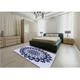 thumbnail image 4 of Ahgly Company Indoor Rectangle Patterned Heavenly Blue Area Rugs, 8' x 10', 4 of 6