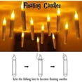thumbnail image 4 of Velas flotantes con control remoto, velas LED sin llama para decoración de Halloween, luces cálidas para decoración de mesa de fiestas de Halloween y Navidad., 4 of 4
