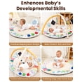 thumbnail image 3 of Baby Play Gym Beavtaens, espeso, antideslizante, con 5 juguetes, 3 of 8
