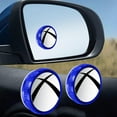 thumbnail image 3 of AMLESO Car Mirror Auxiliary Rearview Convex Mirror with Frame Round Convex Mirror for Motorcycles Trucks Snowmobiles Blue, 3 of 5