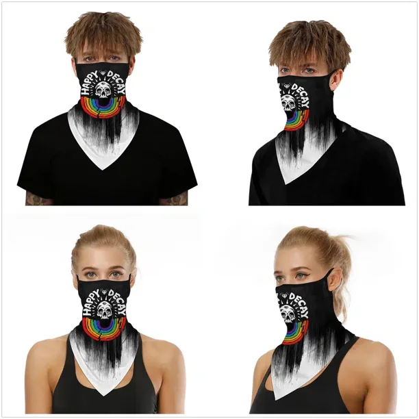 Bohemian Style 3D Printing Outdoor Bicycle Motorcycle Riding Hanging Ear Triangle Towel Windproof And Dustproof Mask Sports ScarfYcs011704Nosize Gao Jinjia unisex