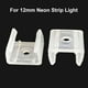 thumbnail image 3 of Clips de fijación para tiras LED de 6 mm, 8 mm, 12 mm y 15 mm, accesorios de conector para fijación de luces de neón 2835, hebilla de plástico COB flexible de 220 V, 3 of 5
