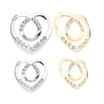 thumbnail image 1 of 4pcs T-Shirt Clips Rhinestone Scarf Clip Ring Clothing Ring Accessories, 1 of 9