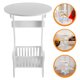 thumbnail image 3 of Mesa auxiliar pequeña y versátil para sala de estar, dormitorio y balcón, cómoda mesa de centro, mesita de noche, mueble, mesa de libros, 3 of 7