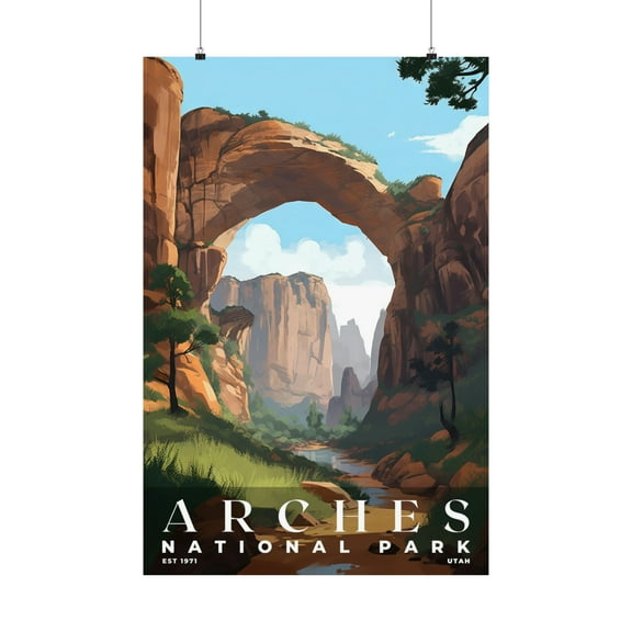 ELNEIT - Arches National Park Poster, Unframed Matte Paper, S03