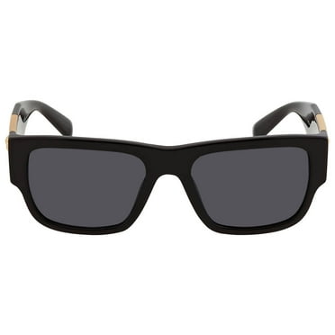Versace Dark Gray Rectangular Men's Sunglasses VE4406 GB1/87 56 Optical