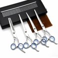 thumbnail image 1 of Pet Tools, Pet Grooming Scissors 7 Piece Fine Straight Hair Scissors, Reverse Weight Loss Dental Scissors Set, 1 of 5