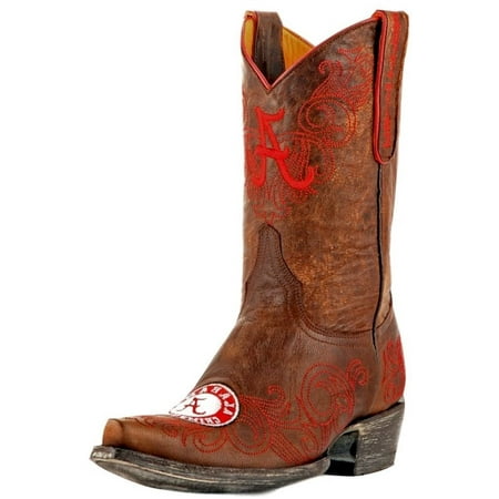 Gameday Boots Womens College Team Alabama Crimson Tide Brass AL-L127-1