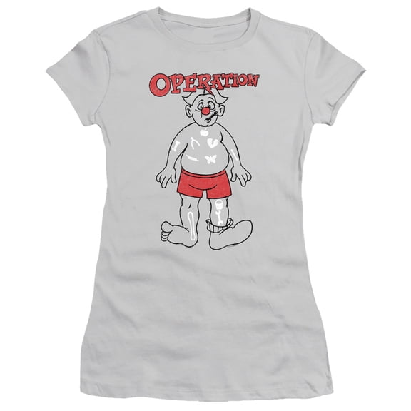 Operation Operate S/S Junior Women's T-Shirt Sheer Silver