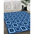 thumbnail image 2 of Ahgly Company Indoor Rectangle Patterned Blueberry Blue Area Rugs, 7' x 10', 2 of 6