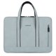 thumbnail image 1 of Bolso para portátil, maletín de negocios, impermeable, para mujer y hombre, azul claro, 15/15,4/15,6 pulgadas, 1 of 8