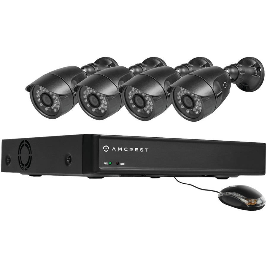 Amcrest 4Channel 650TVL DVR Security System with 4 Weatherproof Bullet