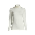thumbnail image 2 of Lands' End Women's Plus Size Lightweight Jersey Fitted Turtleneck, 2 of 3
