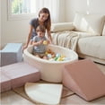 thumbnail image 6 of Toddler Climbing Toys with Ball Pit – Foam Climber Blocks for Indoor Soft Play, Educational Playground Climber and Kids Playhouse in Blue & Pink;, 6 of 11