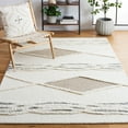 thumbnail image 2 of SAFAVIEH Casablanca Katherina Diamond Area Rug, Ivory/Brown, 8' x 10', 2 of 11