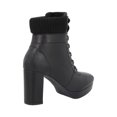 thumbnail image 2 of Botas Mujer Flexi Piel Vestir Suela Baja Ajustable Cordones Comodo Ligero negro 22.5 Flexi 118910, 2 of 4