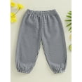 thumbnail image 4 of BemeyourBBs Kids Girls Boys Jogger Pants Loose Plaid Print Elastic Waist Trousers, 4 of 9