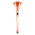thumbnail image 3 of Solitaire Engagement Ring for Women - 1.5ct Simulated Red Diamond in 18K Rose Gold Promise Ring, 3 of 6