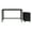Black, variant on Space Solutions Home Office Metal Desk and Storage Set -  Black