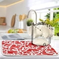 thumbnail image 5 of FREEAMG Red Love Dish Drying Mat for Kitchen Counter,Super Quick Absorbent Composite Sponge Dish Drying Pad,Heat Resistant Non-Slip Rack Tableware Mat, 16x18 Inch, 5 of 7