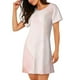 thumbnail image 2 of Fotbe Marble Bata de Dormir para Mujer con Estampado, Camisón de Algodón de Manga Corta, Ropa de Dormir Casual, 2 of 6