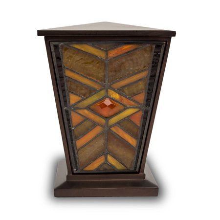 Stained Glass Cremation Urn Yellow Mission Style Walmart