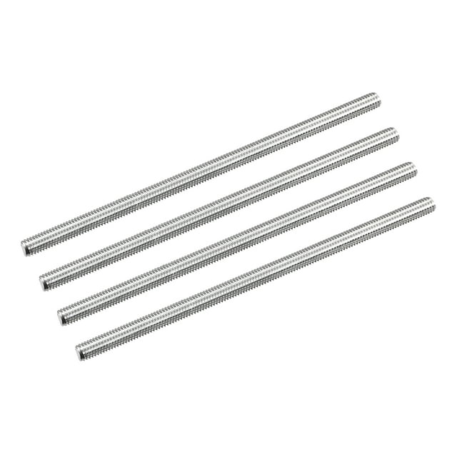 Unique Bargains Tige Entièrement Filetée M5 x 110mm 0.8mm Pas de Filetage 304 Acier Inoxydable Tiges Filetées à Droite Barre Goujons 4 Pack