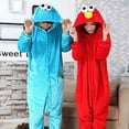 thumbnail image 2 of Pijama de una pieza con capucha para adultos, disfraz de Elmo, Elmo, Barrio Sésamo, monstruo de las galletas azules, rojo, Cosplay, 2 of 4