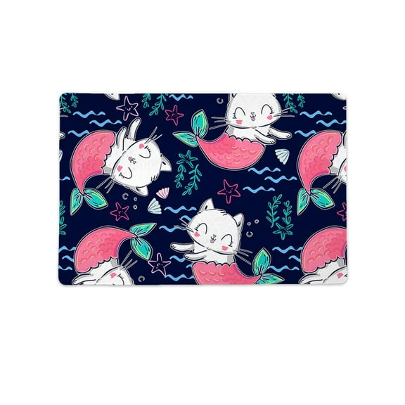 Siren Kittens Pattern Mat Rectangle -Image by Shutterstock,