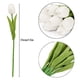 thumbnail image 4 of 10pcs Tulipanes Artificiales Flores Ramo Largo Toques Reales Simulación Flores para Hogar Habitación Fiesta Decoración de Boda, 4 of 5