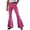 Hot Pink, variant on CUSTG Men Leisure Trousers Leopard Print Bootcut Flare Denim Jeans Mid Rise Button Zip Waist Pocket Vintage Streetwear Everyday Travel Outdoor Adventures Trousers