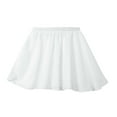 thumbnail image 3 of YONGHS Kids Girls Ballet Lyrical Dance Skirt Solid Color Chiffon Miniskirt White 15-16, 3 of 7