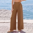 thumbnail image 2 of Wide Leg Pants Woman Spring 2026 Pockets Loose Flowy Trousers Lounge Palazzo Pant Beach Vacation Clothes, 2 of 5