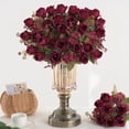 thumbnail image 3 of Peones Flores Artificiales Ramo de Peones de Rosa de Seda 30cm para Decoraciones de Fiesta de Boda en el Hogar, 3 of 8