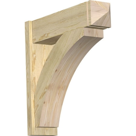 

8 W x 30 D x 30 H Thorton Rough Sawn Arts and Crafts Outlooker Douglas Fir