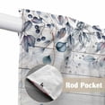 thumbnail image 4 of Blue Beige Coastal Swag Valances for Windows 2 Pack, Kitchen Window Curtains 36 Inch Length, Beach Starfish Summer Eucalyptus Retro Privacy Swag Curtains for Living Room/Bathroom 36"x36", 4 of 8