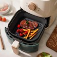 thumbnail image 3 of Ruanlalo Silicone Air Fryer Liner Round Square Foldable Mat for Baking Food-Grade Basket Non-Stick Heat Resistant Air Fryer Accessories, 3 of 7