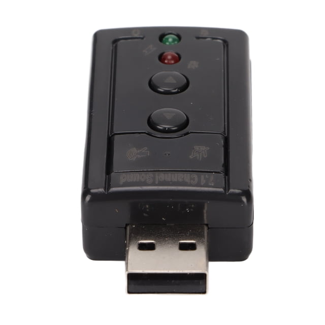 Tarjeta De Sonido USB 2.0, Tarjeta De Sonido Virtual ABS Indicador LED HS Externo Con Puertos De Micrófono De 3,5 Mm Para Escritorio Para PC