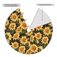 thumbnail image 2 of Yiaed Vintage Black Plaid Sunflower Print Christmas Tree Skirt , Tree SkirtsTree Mat for Christmas Winter Holiday Indoor Decorations-30", 2 of 7