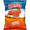 thumbnail image 5 of (2PACK),Ruffles Potato Chips Flamin' Hot Cheddar Sour Cream Flavored Snacks, 5 of 5