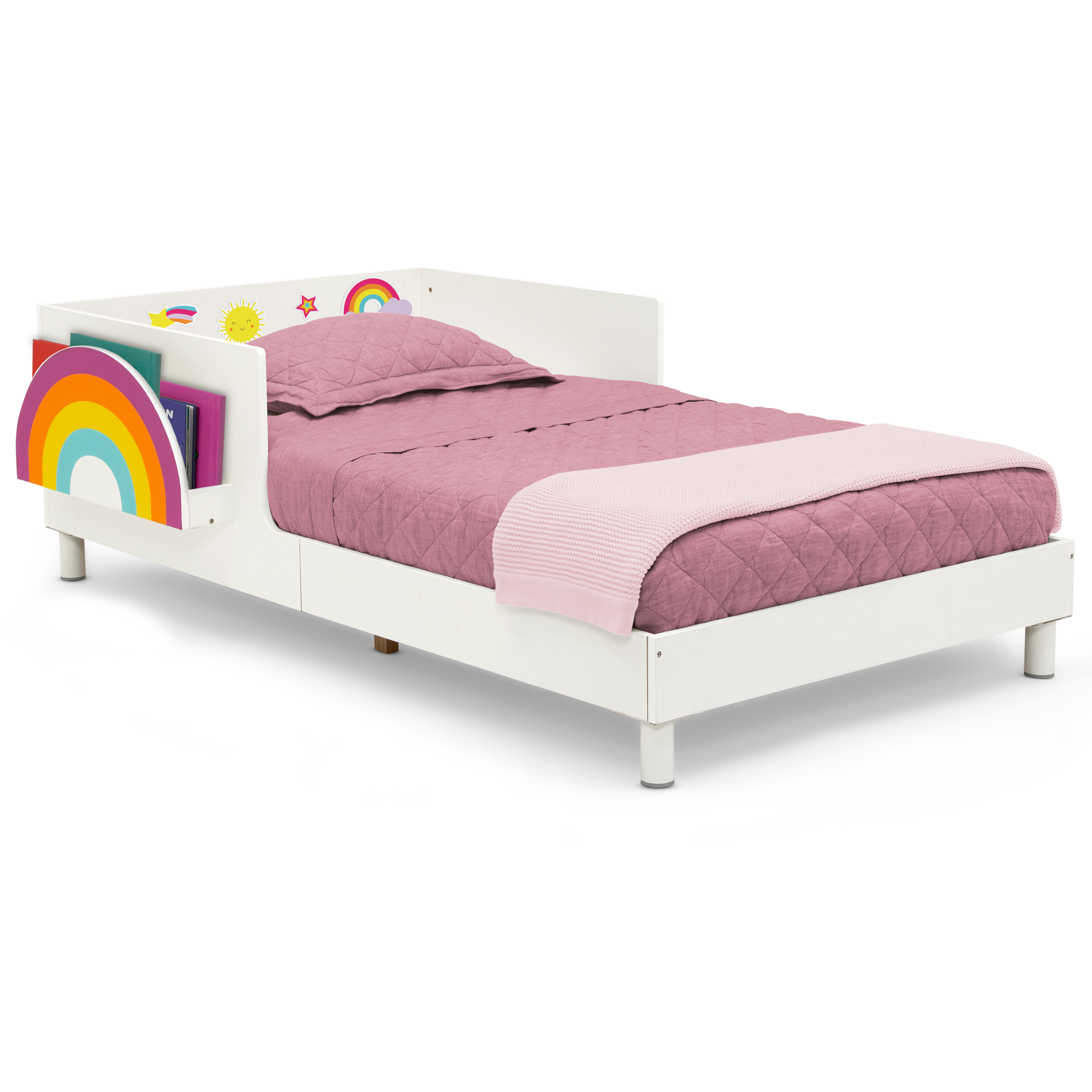 Delta Children Sleep N Store Toddler Bed, White photo 7