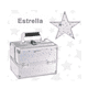 thumbnail image 3 of "Neceser Maletín Cosmetiquera Profesional Aluminio Portátil blanco de estrellas "Belug, 3 of 5