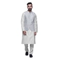 thumbnail image 1 of Atasi Indian Traditional Kurta Churidar Pajama Set With Nehru Jacket For Men, 1 of 3