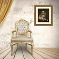 thumbnail image 3 of Manet, Edouard 12x14 Gold Ornate Wood Framed with Double Matting Museum Art Print Titled - A King Charles Spaniel, 3 of 4