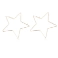 thumbnail image 1 of Minnieouse Pendientes de aleación para mujer, 2 piezas, Color sólido, decorativo, galvanizado, que no se desvanece, para niñas, regalo de Ropa, zapatos y accesorios Miscelánea Estrella Oro, 1 of 6