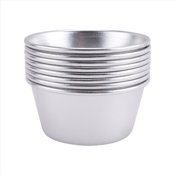 8 Piezas de Moldes Individuales, para PudíN, Tazas, Mini Sartenes Chocolate Fundido, Molde Antiadherente Cupcakes, Pasteles, Galletas, PudíN