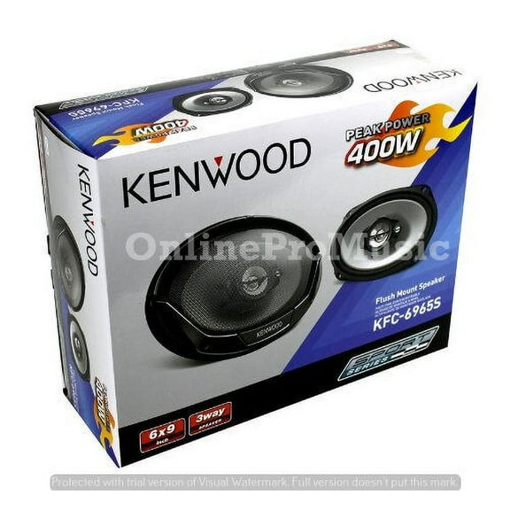 2 Pair Kenwood KFC-6965S 6x9" 400 Watt 4 ohm Sport Series 3-Way 4 Speakers