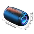 Powerful Waterproof Bluetooth Speaker Portable Bluetooth Speaker with Lights, Powerful Crystal Clear Sound