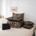 thumbnail image 6 of Homewish Twin Size 7-Piece Abstract Zebra Print Microfiber Comforter Set, 6 of 8