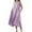 Purple, variant on Tbopshirt Wedding Guest Dresses for Women Summer Casual Round Neck Solid Sleeveless Dresses